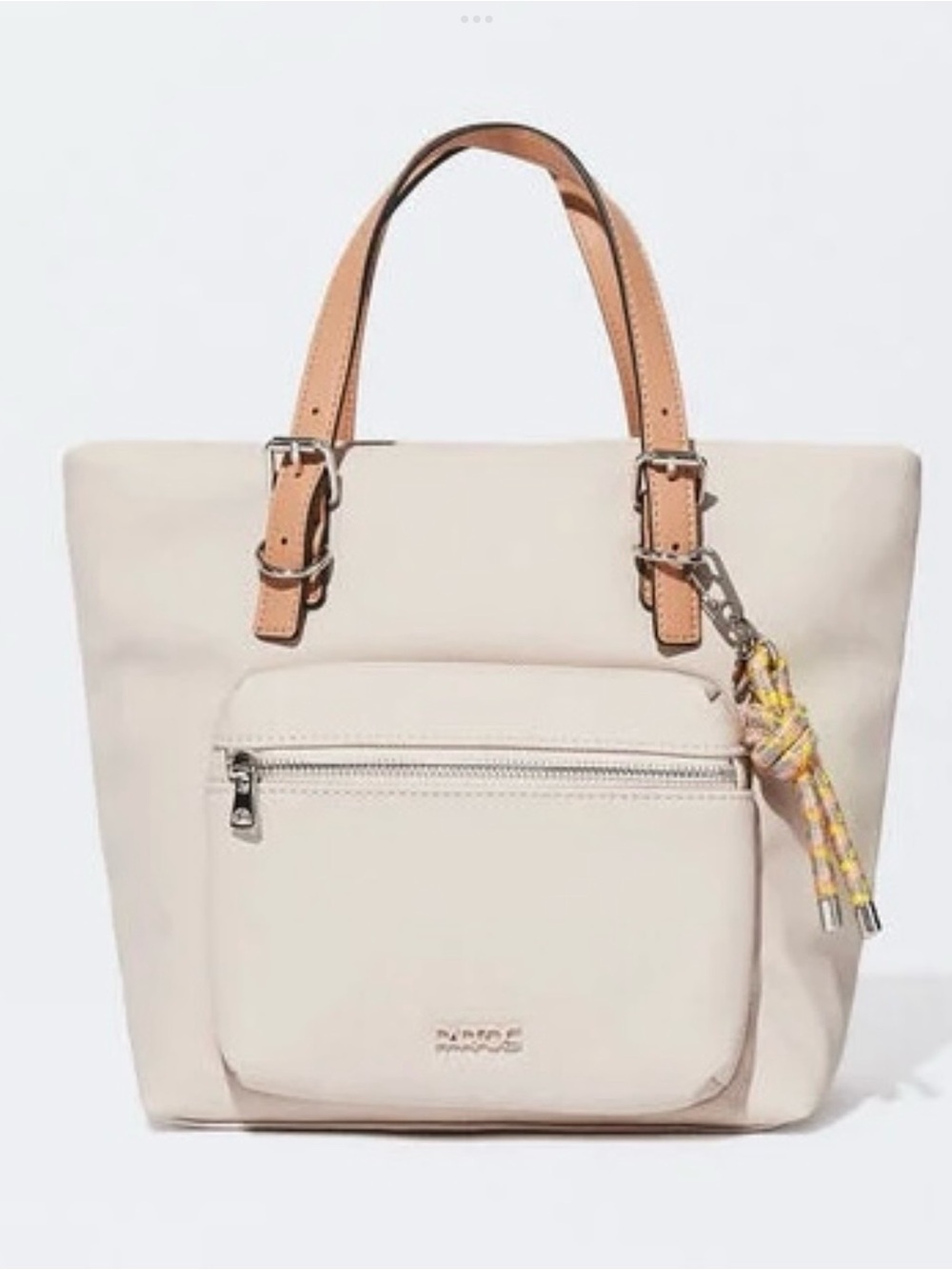 Parfois Top Handle Crossbody Neutrals Beige Tan Off white Tote Bag